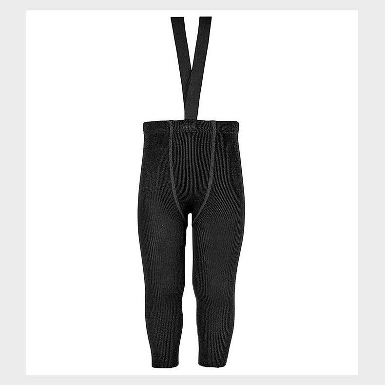 Condor Leggings m. Seler - Uld/Akryl - Sort