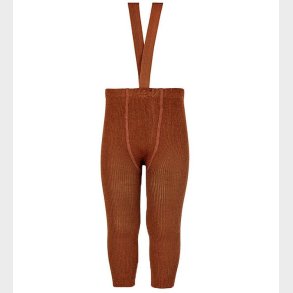 Condor Leggings m. Seler - Uld/Akryl - Terracota