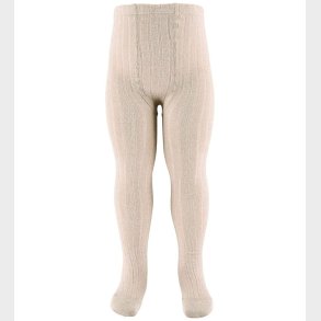 Condor Str�mpebukser - Viskose - Rib - Beige m. Glimmer