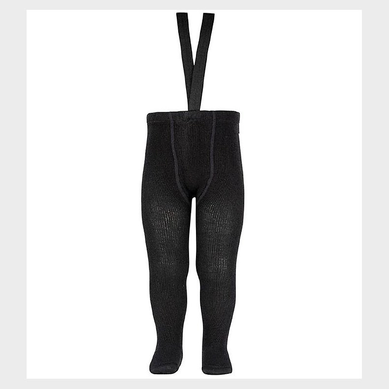 Condor Strmpebukser m. Seler - Uld - Sort