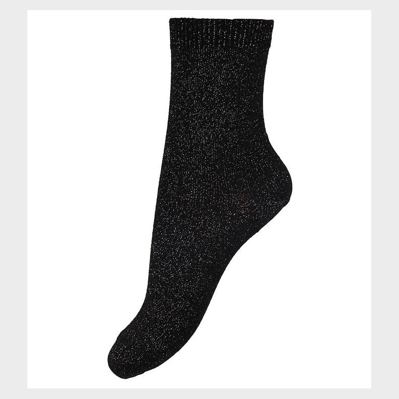 Condor Strmper - Viskose - Sort m. Glimmer