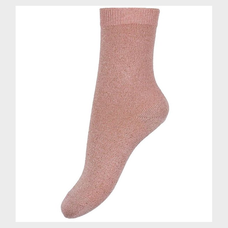 Condor Strmper - Viskose - Rosa m. Glimmer