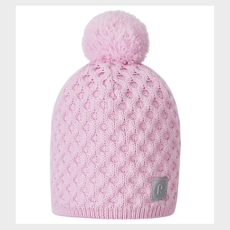 Reima Hue m. Fleece - Uld/Polyester - Nyksund - Pale Rose m. Pom