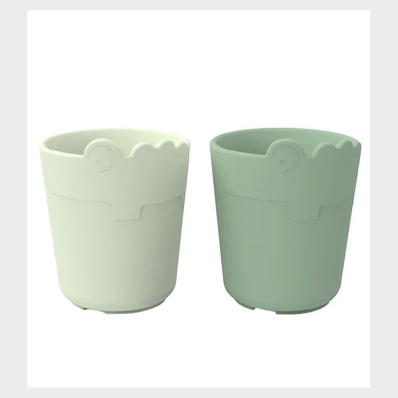 Done By Deer Kop - Kiddish Mini Mug 2-Pack - Croco Green