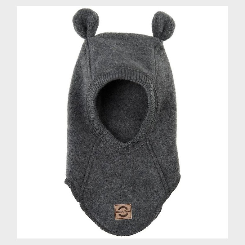 Mikk-Line Elefanthue - Uld - 1-lags - Anthracite Melange m. �rer