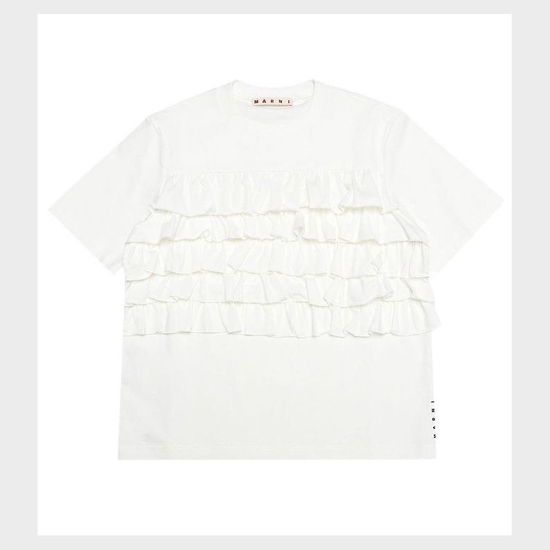 Marni T-shirt - Hvid m. Flser