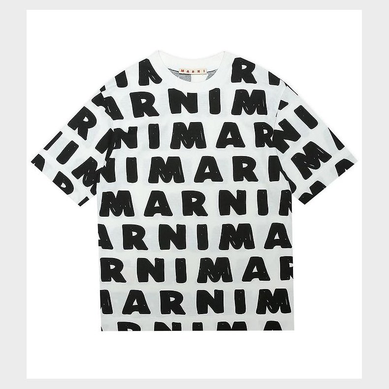 Marni T-shirt - Hvid m. Sort