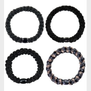 Kknekki HreElastikker - 4-pak - Sort Mix