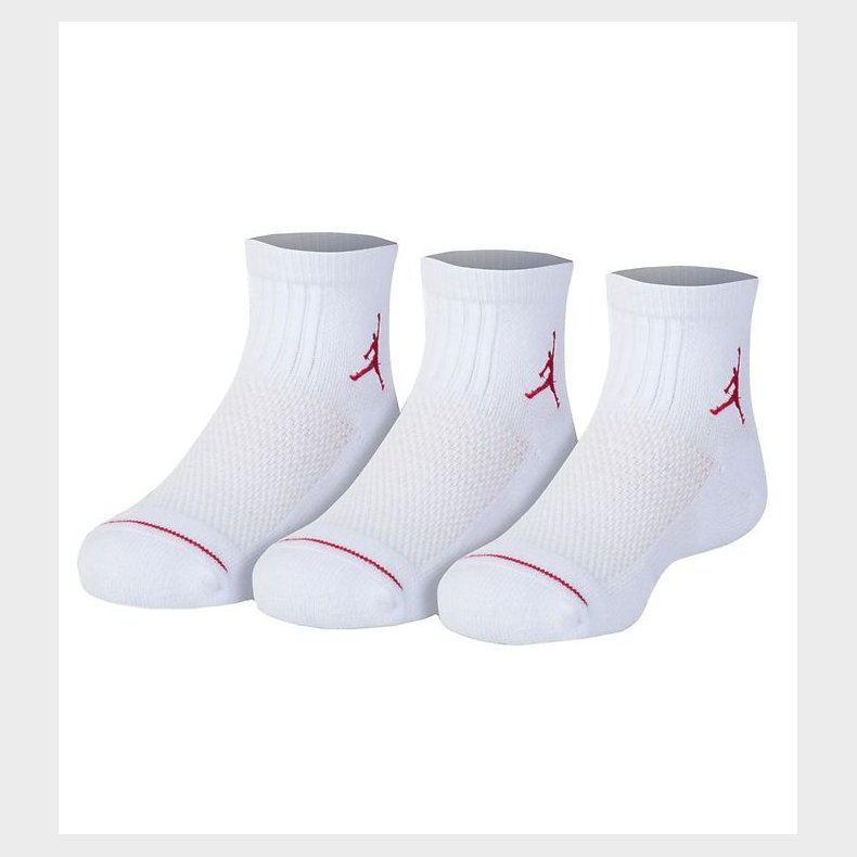 Jordan Ankelstrmper - 3-pak - Jumpman Quarter - Hvid