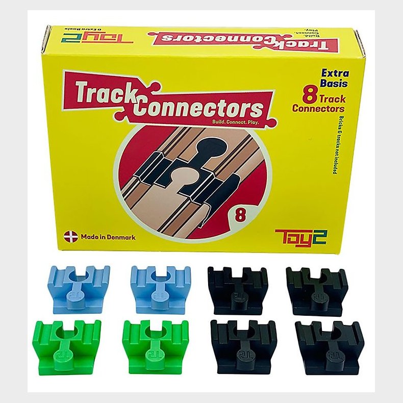 Toy2 Track Connectors - 8 stk. - Basic Connectors
