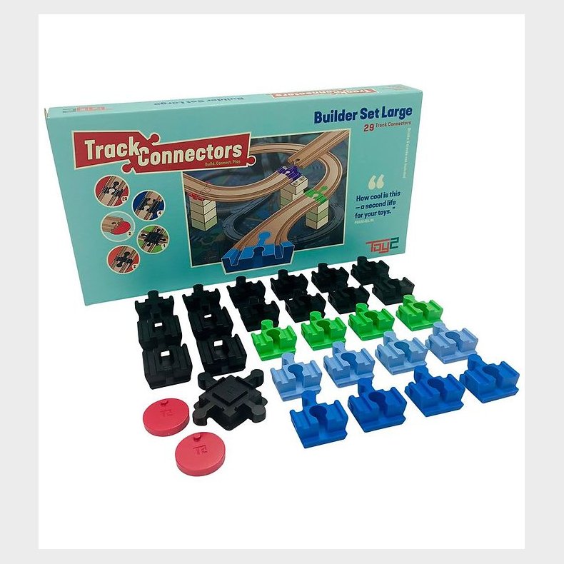Toy2 Track Connectors - 29 stk. - Builder Set Large