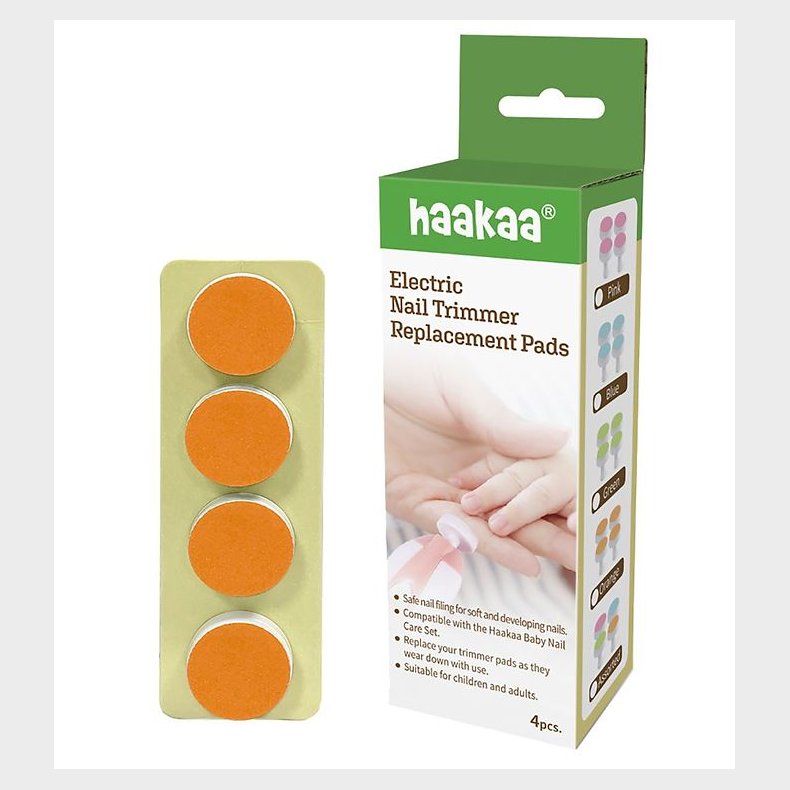 Haakaa Slibepude Refill - 4-pak - 12 mneder+ - Orange