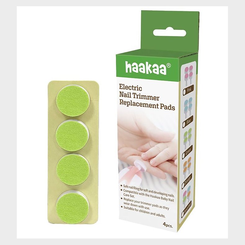 Haakaa Slibepude Refill - 4-pak - 6-12 mneder - Grn