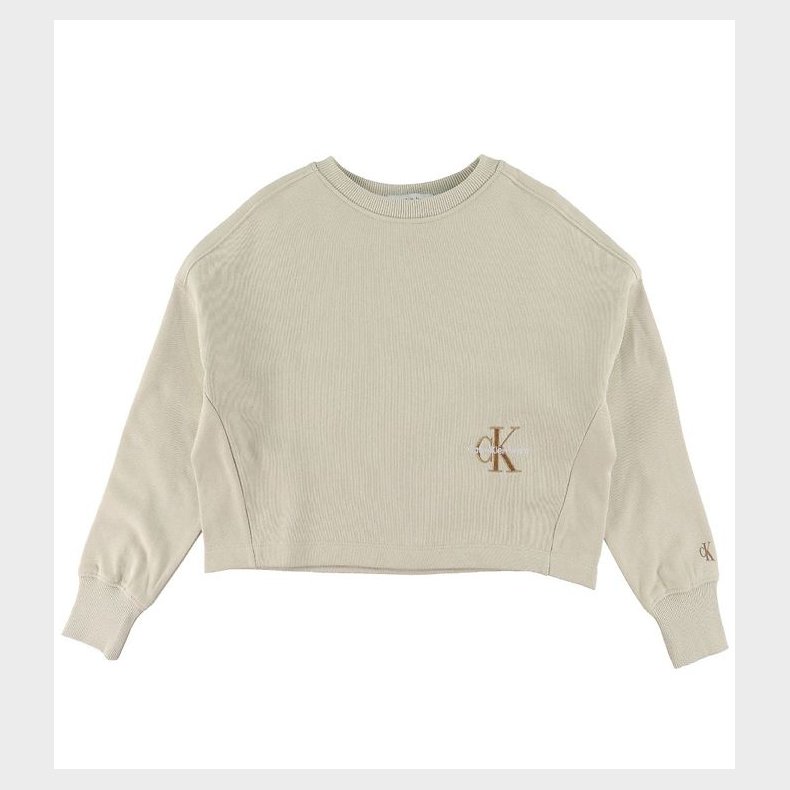 Calvin Klein Sweatshirt - Monogram - Eggshell