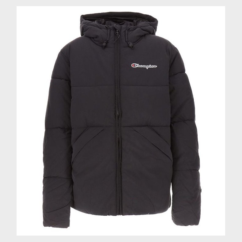 Champion Fashion Dynejakke - Script Logo - Sort