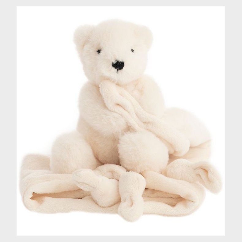 NatureZoo Nusseklud - Isbjrn - 35x35 cm - Creamy White