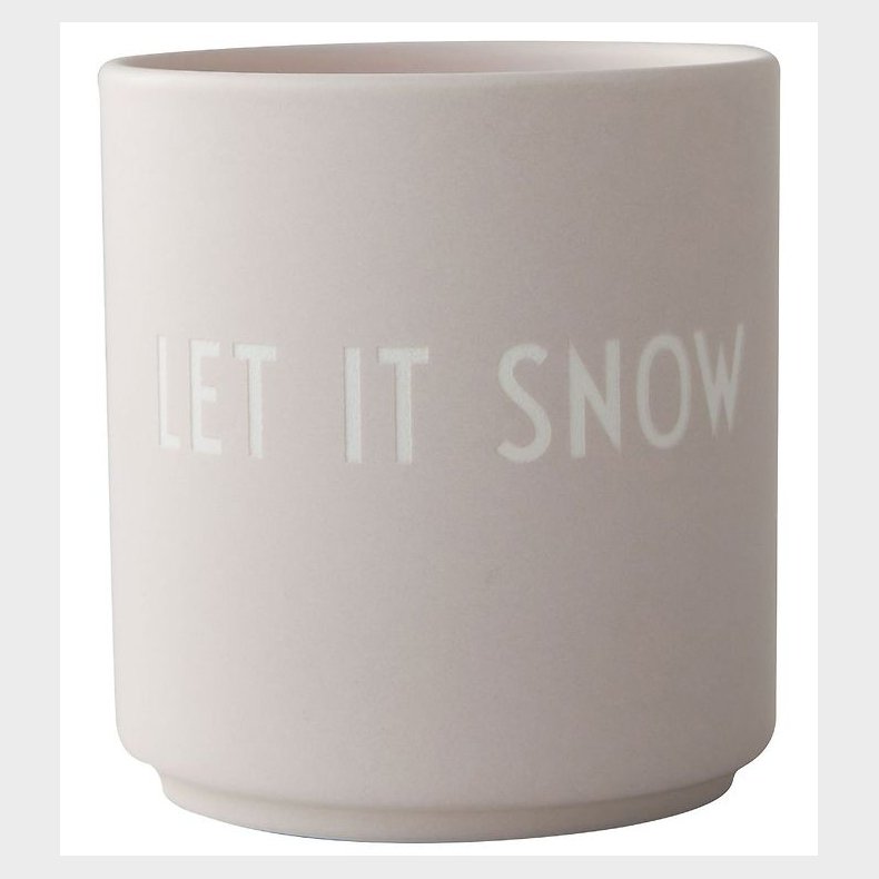 Design Letters Kop - Favorite Cup - Let It Snow - Beige