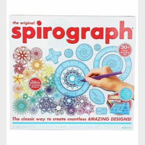 Spirograph Tegnes�t - 30 Dele - S�t m. Tuscher