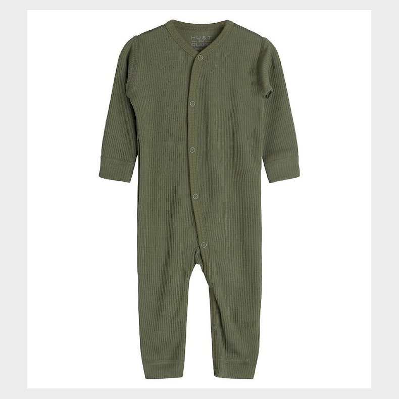 Hust and Claire Heldragt l/� - Messi - Rib - Uld - Dusty Green