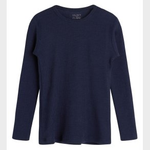 Hust and Claire Bluse - Adie - Rib - Uld - Navy