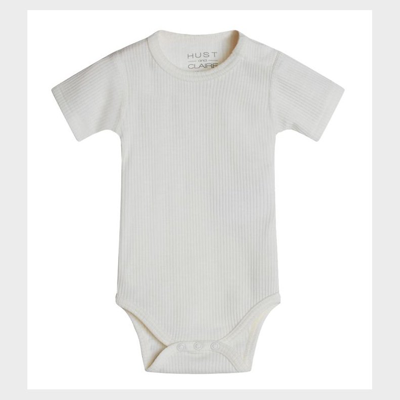 Hust and Claire Body k/ - Bet - Rib - Uld - Off White