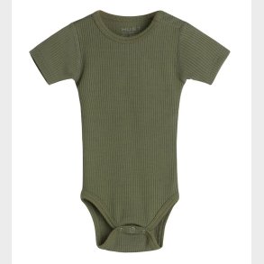 Hust and Claire Body k/ - Bet - Rib - Uld - Dusty Green