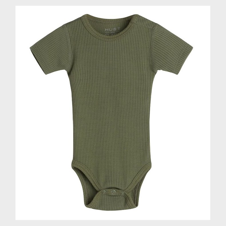 Hust and Claire Body k/ - Bet - Rib - Uld - Dusty Green