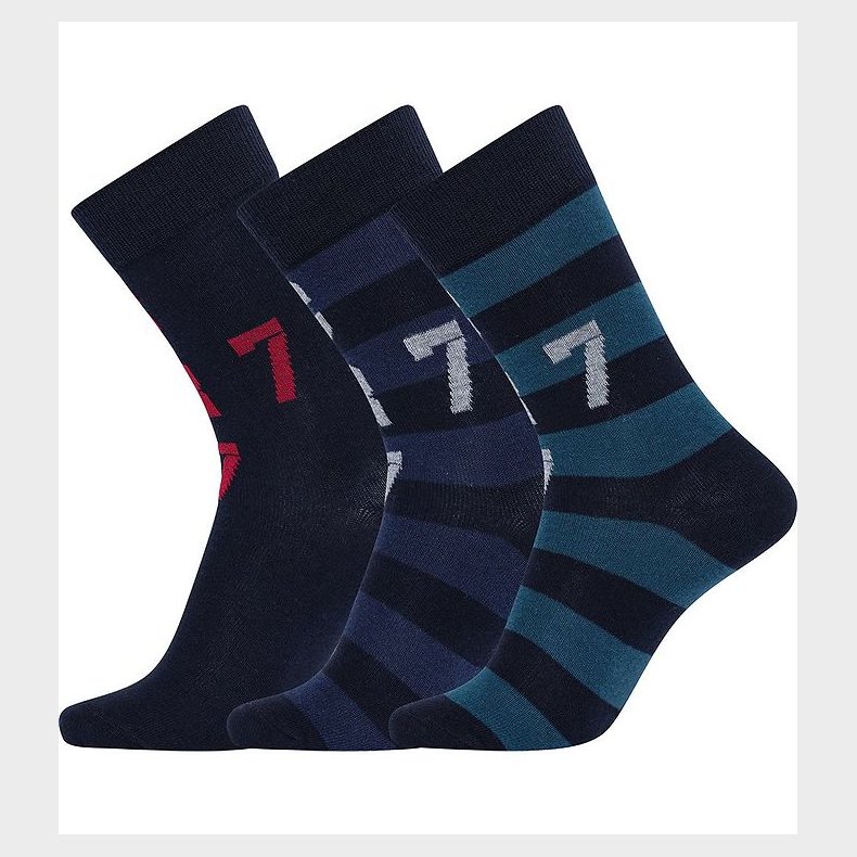 Ronaldo Strmper - 3-pak - Bl/Grn/Rd