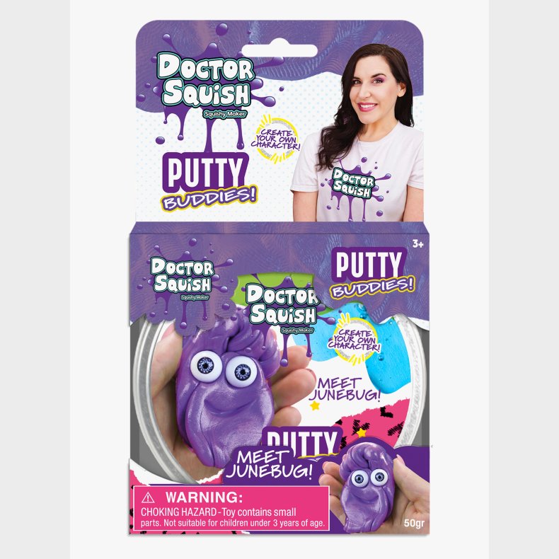 Doctor Squish Putty Buddies Strukturmasse Junebug 50g
