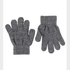 Racing Kids Handsker - Strik - Uld - Gr Melange