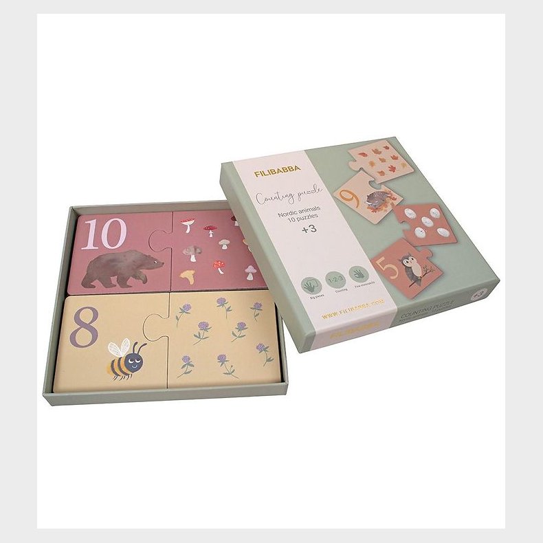 Filibabba T�lle Puslespil - Nordiske Dyr