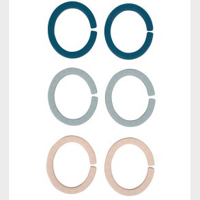 Filibabba Ophngsringe - 6-pak - Blue