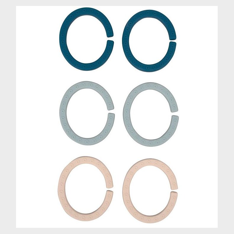 Filibabba Ophngsringe - 6-pak - Blue