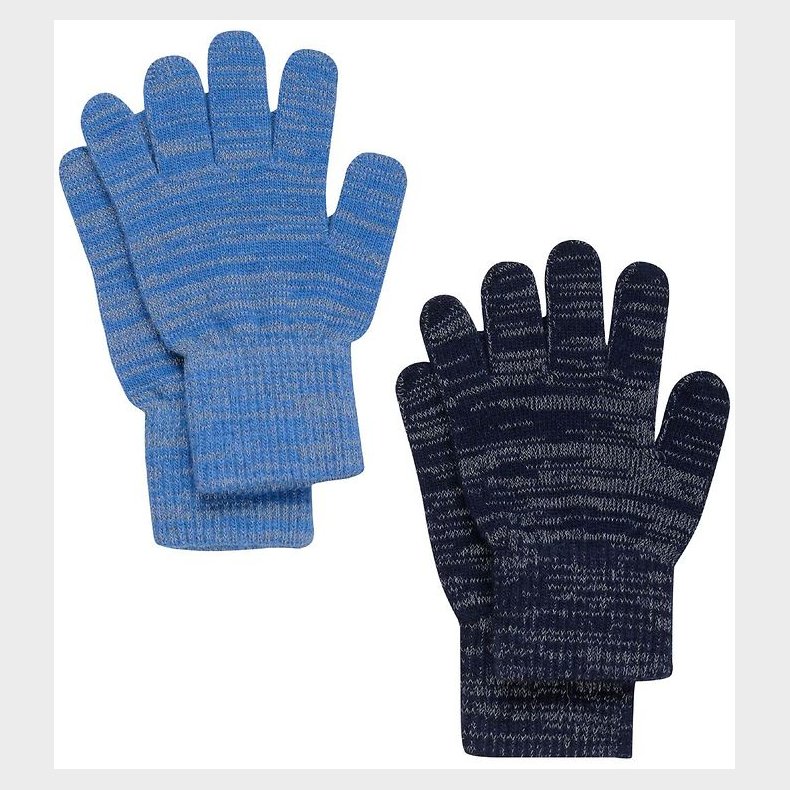 CeLaVi Handsker - Uld/Polyester - 2-pak - Bright Cobalt m. Refle