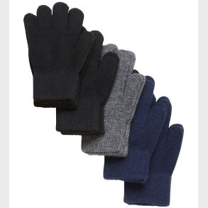 CeLaVi Handsker - Uld/Nylon - 5-pak - Sort/Bl