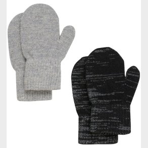 CeLaVi Luffer - Uld/Polyester - 2-pak - Gr/Sort m. Refleks