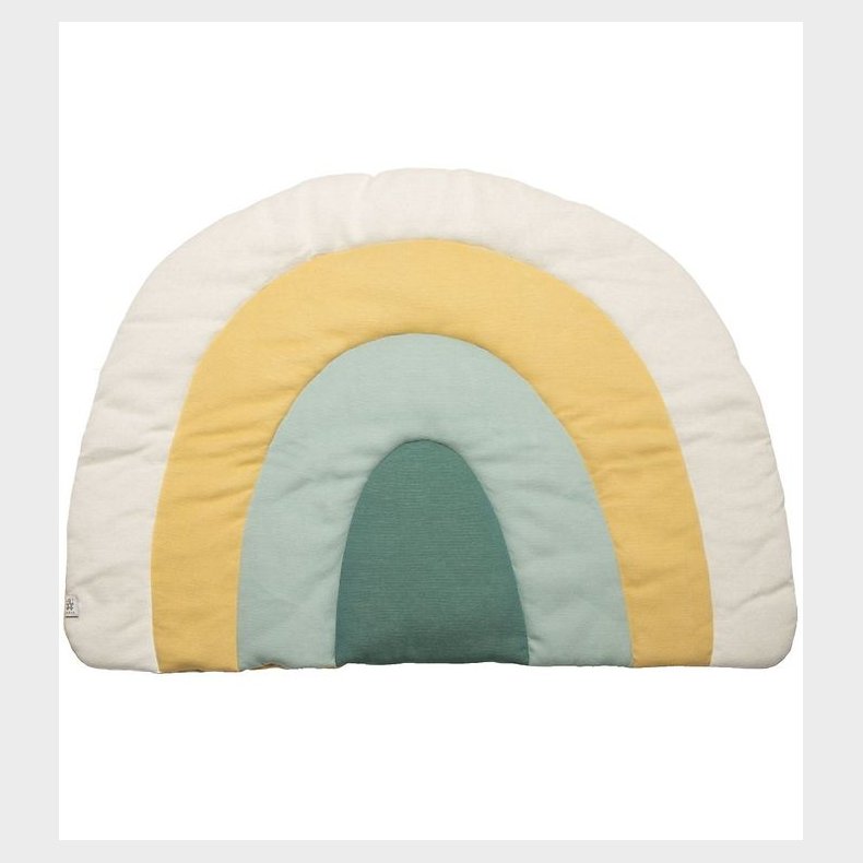 Sebra Strikket Legemadras - Regnbue - 130x85 - Dusty Green