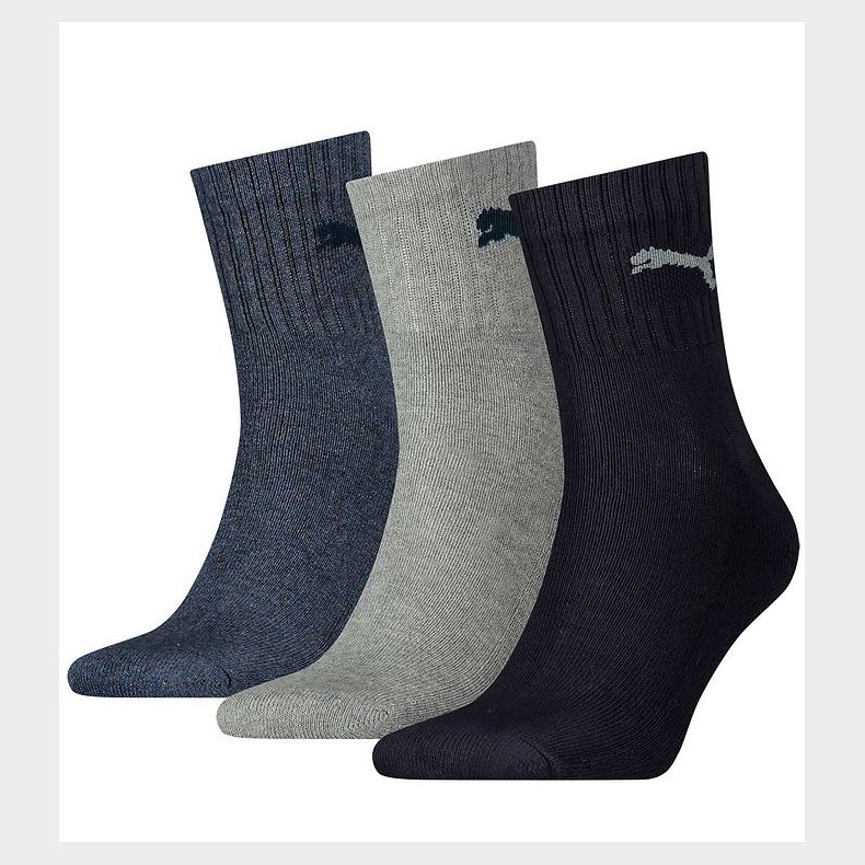 Puma Strmper - Short Crew - 3-pak - Navy/Grey/Shadow Blue