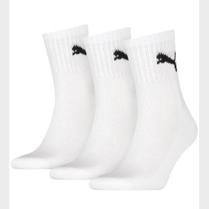 Puma Strmper - Short Crew - 3-pak - Hvid