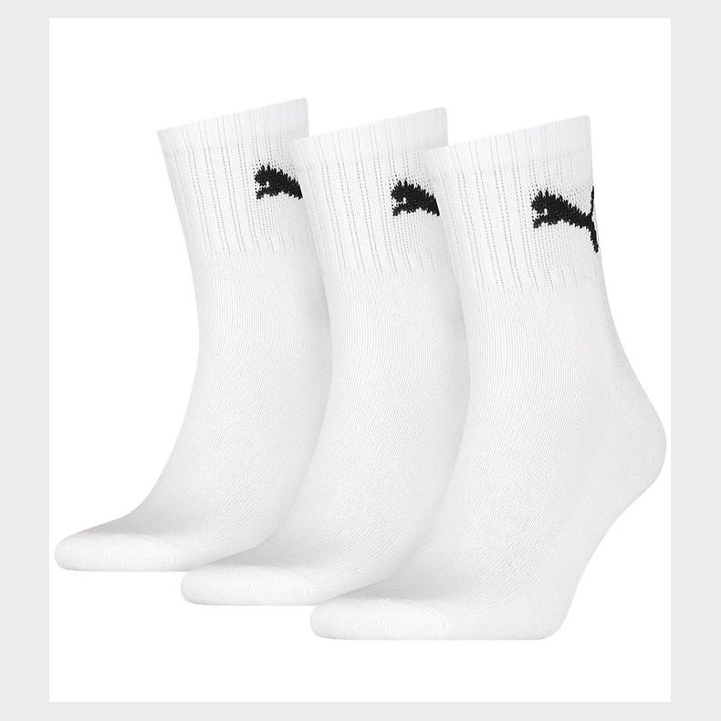 Puma Str�mper - Short Crew - 3-pak - Hvid