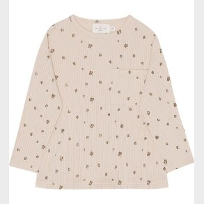 Monsieur Mini Bluse - Off White m. Chokolade