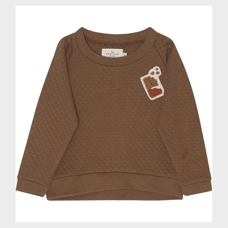 Monsieur Mini Sweatshirt - Quilted - Chocolate