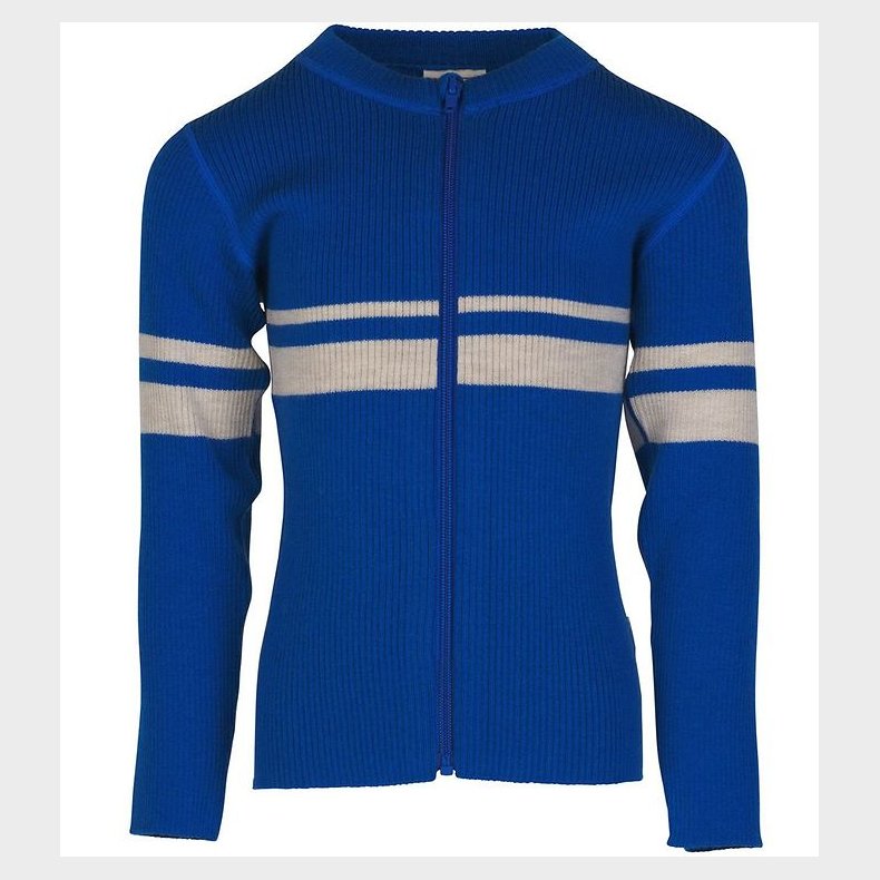 Voksi Cardigan - Uld - Rib - Twilight Blue