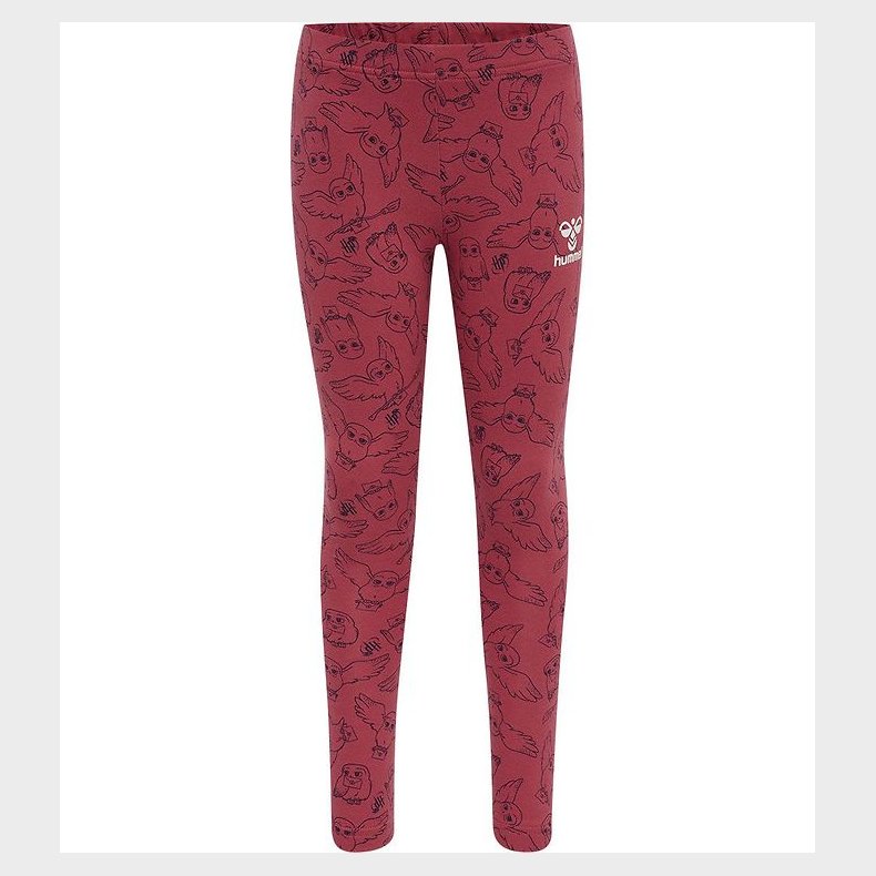 Hummel Leggings - hmlHarry Potter Onze - Earth Red m. Print