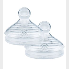 Nuk Flaskesutter - For Nature Teat Silikone - 2 Pak - Size L