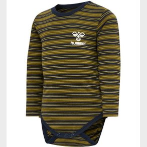 Hummel Body l/� - HmlUnited - Stribet - Black Iris/Gr�n