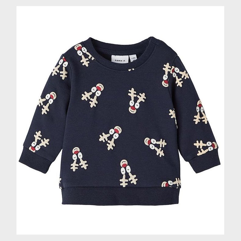 Name It Sweatshirt - NbnRachristmas - Dark Sapphire