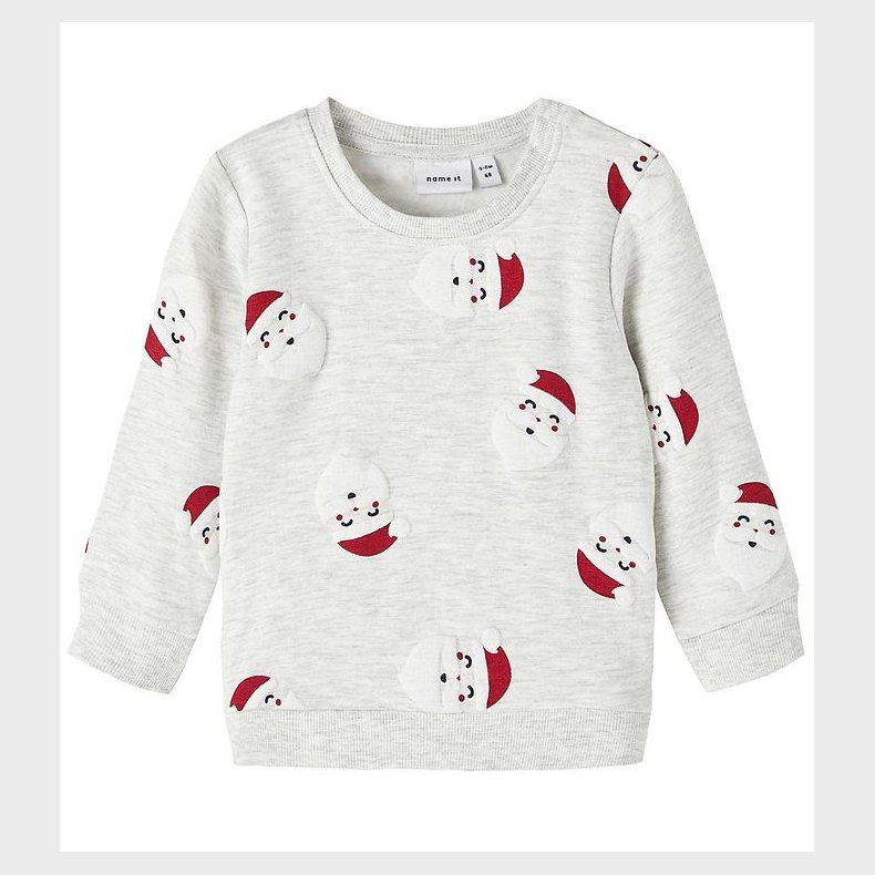 Name It Sweatshirt - NbnRachristmas - Light Grey Melange