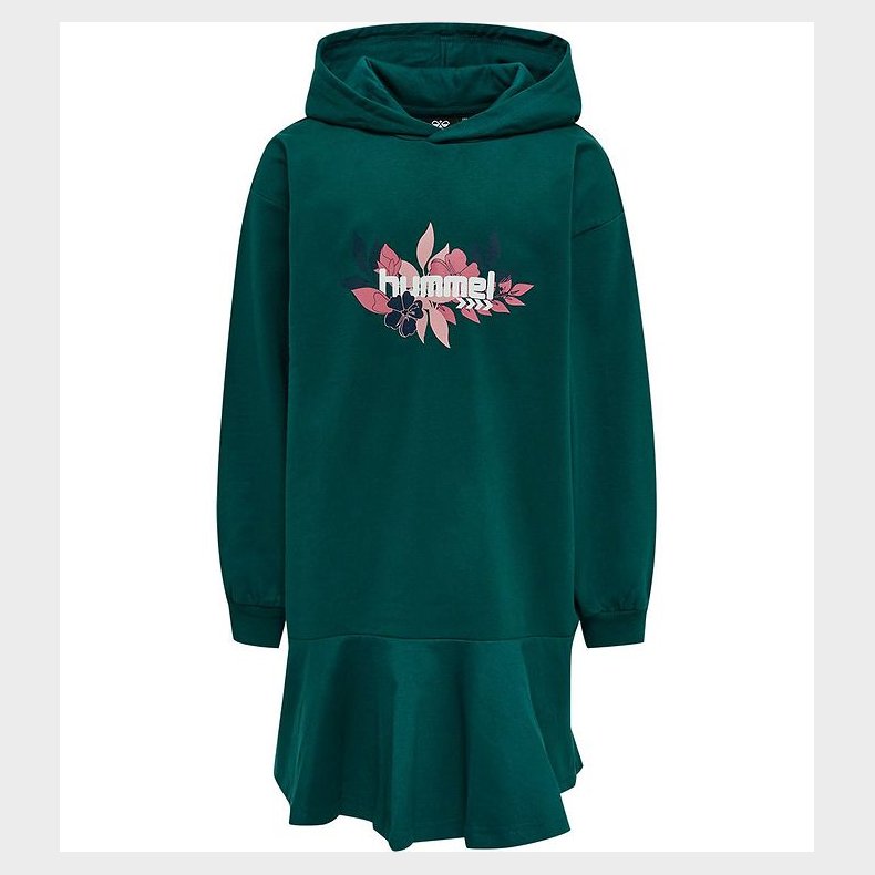 Hummel Kjole - hmlSaga Hoodie Dress - Deep Teal