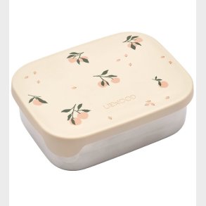 Liewood Madkasse - Silikone/St�l - Arthur - Peach/Sea Shell Mix